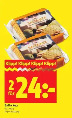 ICA Kvantum ICA Salta kex erbjuda