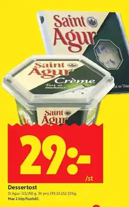 ICA Kvantum ST. AGUR Dessertost erbjuda