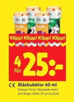 ICA Kvantum DULCOP Blåsbubblor erbjuda