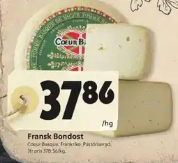 ICA Kvantum COEUR BASQUE Fransk bondost erbjuda