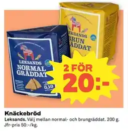 Coop LEKSANDS Knäckebröd erbjuda