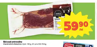 JOHN'S SELECTION Skivad entrecôte
