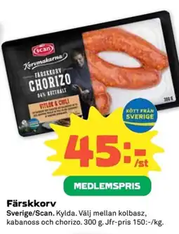 Coop SCAN Färskkorv erbjuda