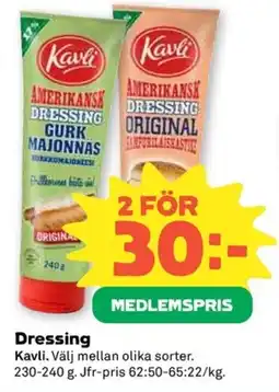 Coop KAVLI Dressing erbjuda