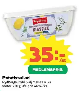 Coop RYDBERGS Potatissallad erbjuda