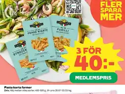 Coop ZETA Pasta korta former erbjuda