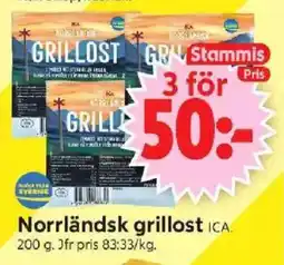 ICA Supermarket ICA Norrländsk grillost erbjuda