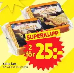 ICA Supermarket ICA Salta kex erbjuda