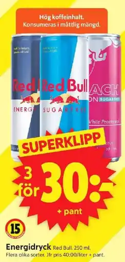 ICA Supermarket RED BULL Energidryck erbjuda