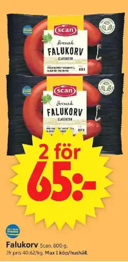 ICA Supermarket SCAN Falukorv erbjuda