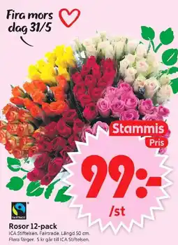 ICA Supermarket Rosor 12-pack erbjuda