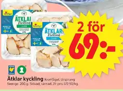 ICA Supermarket KRONFÅGEL Ätklar kyckling erbjuda