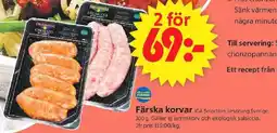 ICA Supermarket ICA Färska korvar erbjuda