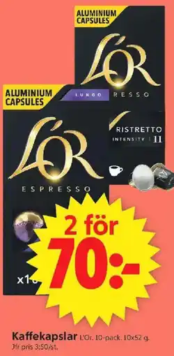 ICA Supermarket L'OR Kaffekapslar erbjuda