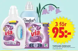 ICA Supermarket VIA Tvättmedel, sköljmedel erbjuda