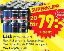 ICA Supermarket PEPSI Läsk erbjuda