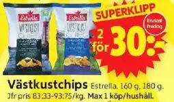 ICA Supermarket ESTRELLA Västkustchips erbjuda