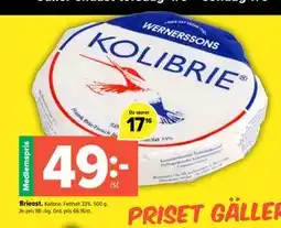 Coop Extra Brieost, Medlemspris erbjuda