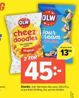 Coop Extra Snacks erbjuda
