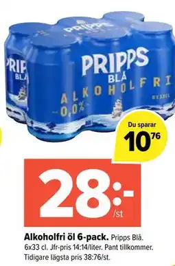 Coop Extra Alkoholfri öl 6-pack erbjuda