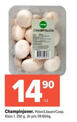 Coop Extra Champinjoner erbjuda
