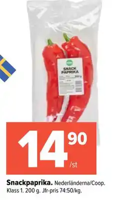 Coop Extra Snackpaprika erbjuda