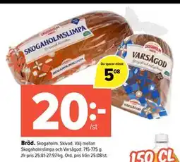Coop Extra Bröd erbjuda
