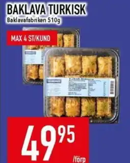 Matdax Baklava turkisk erbjuda