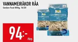 Matdax GARDEN FOOD Vannameiräkor råa erbjuda