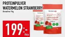 Matdax BIOSALMA Proteinpulver watermelon strawberry erbjuda