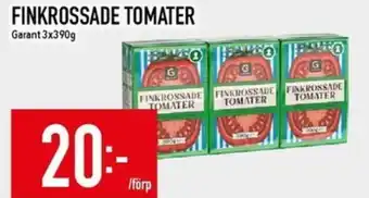 Matdax GARANT Finkrossade tomater erbjuda