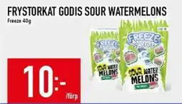 Matdax FREEZE Frystorkat godis sour watermelons erbjuda