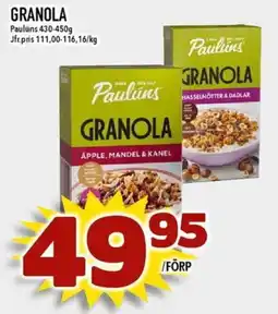 Matdax PAULUNS Granola erbjuda