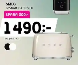 Elon SMEG Brödrost TSF01CREU erbjuda