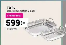 Elon TEFAL Ugnsform Emotion 2-pack, Medlemspris erbjuda