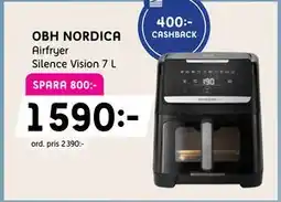 Elon OBH NORDICA Airfryer Silence Vision 7 L, Medlemspris erbjuda