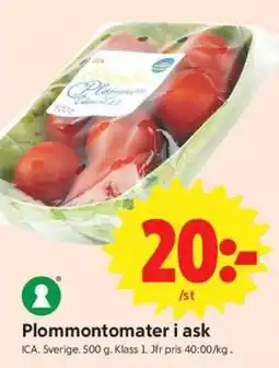 ICA Supermarket PlommonTomater i Ask erbjuda