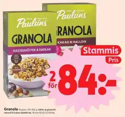 ICA Supermarket GRANOLA erbjuda