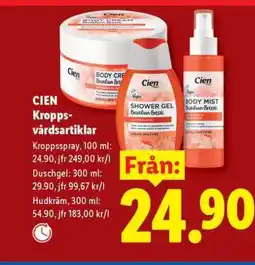 Lidl CIEN Kroppsvårdsartiklar erbjuda