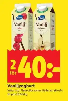 ICA Supermarket Vaniljyoghurt erbjuda