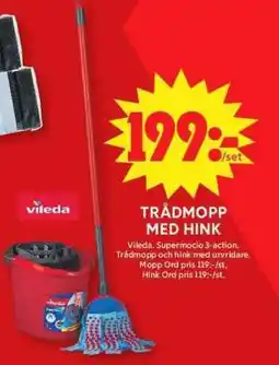 ICA Supermarket TRÅDMOPP MED HINK erbjuda