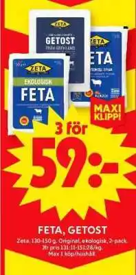 ICA Supermarket Feta, Getost erbjuda