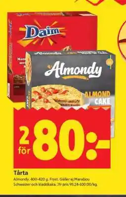 ICA Supermarket TÅRTA erbjuda