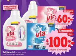 ICA Supermarket Tvättmedel Via erbjuda