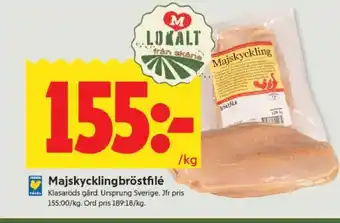 ICA Supermarket Majskycklingbröstfilé erbjuda