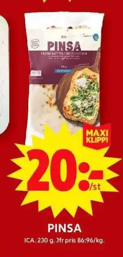 ICA Supermarket Pinsa erbjuda