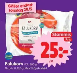 ICA Supermarket Falukorv ICA erbjuda