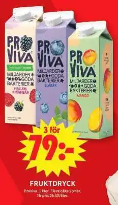 ICA Supermarket Proviva Fruktdryck erbjuda