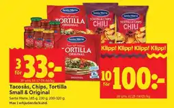 ICA Supermarket Tacosås, Chips, Tortilla Small & Original erbjuda