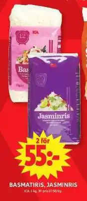 ICA Supermarket Basmatisris, Jasminris erbjuda